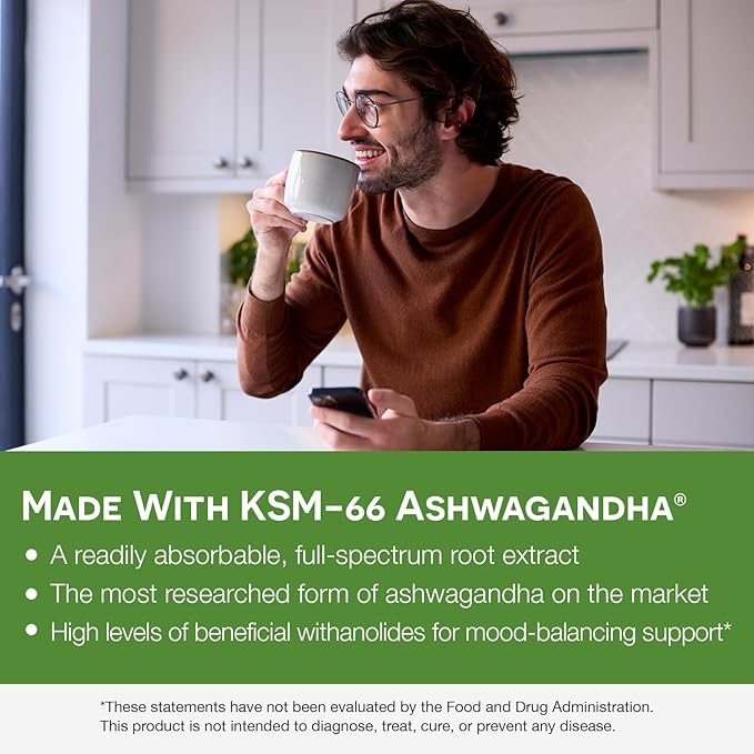 EZ Melts Dissolvable KSM-66 Ashwagandha®, 300 mg, Sugar-Free, Stress, Sleep and Mood Support Supplement, 30-Day Supply, Peppermint Chill-Flavor