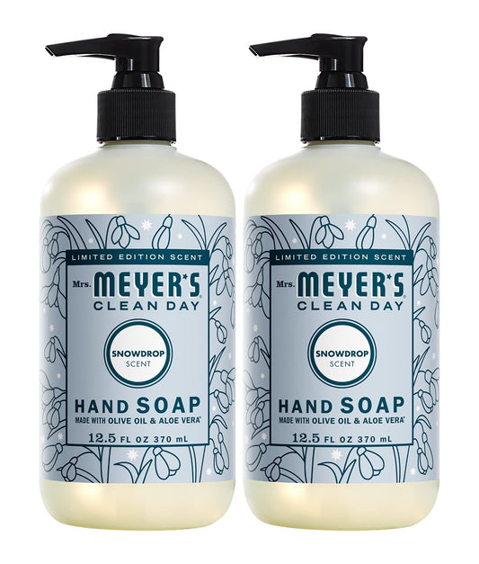 Mrs. Meyer 'S Clean Day Liquid Hand Soap, Snow Drop (12.5 Fl Oz (Pack Of 2))