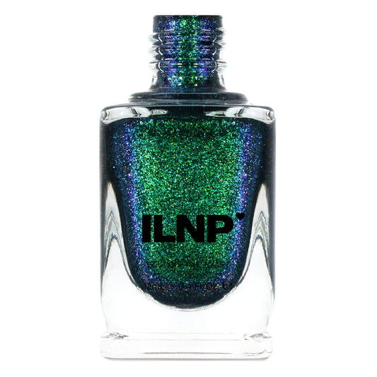 Ilnp Riddle Me This - Deep Blue Holographic Shimmer Nail Polish