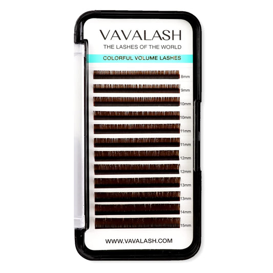 Colored Lash Extensions 0.07Mm C Curl Brown Individual Volume Lashes Extensions 13-20 Mix Length Color Eyelash Extensions For Sa