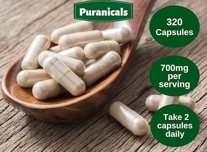 Licorice Premium 320 Capsules Non GMO and Gluten Free | Herbal Supplement | 700 mg Per Serving | Made with 100% Pure Licorice Root