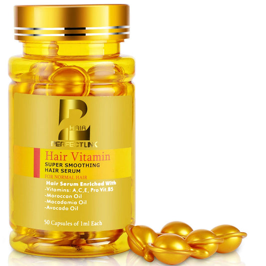 Perfect Care Keratin Hair Treatment Oil Vitamin Serum with Argan, Macadamia and Avocado Oils, Vitamin B5 & Amino Acids for All H