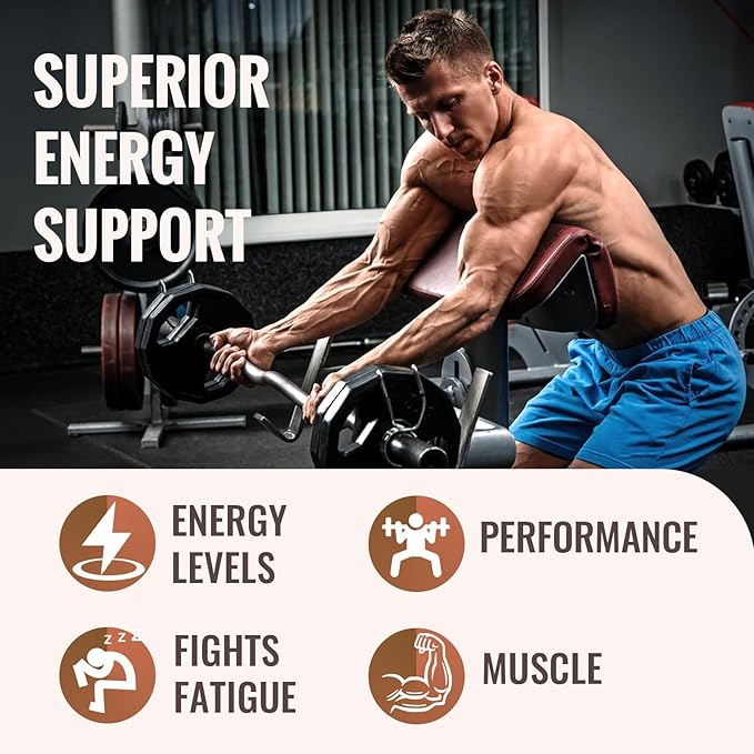 2326 MG Mitochondrial Supplements with ATP, Vitamins, CoQ10 & PQQ, More Effective Than Creatine HMB & Nitric Oxide, Energy, Endurance, Strength, Recovery & Muscle, Organic, 360 Capsules