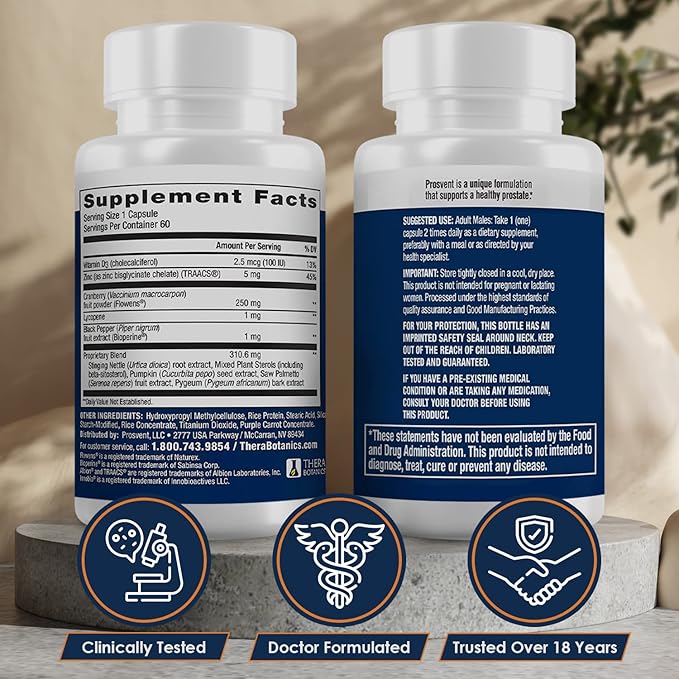 Advanced Prostate Support Ultra - Natural Supplement with Saw Palmetto, Pygeum, Lycopene, Stinging Nettle, Beta Sitosterol, Cranberry and More to Ease Urinary Frequency & Urgency (60 Count)