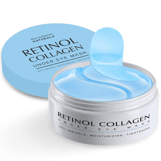 Enaskin Naturals Under Eye Patches For Dark Circles: 30 Pairs Retinol Collagen Eye Gels Mask - Reduce Wrinkles Puffy & Bags - Sk