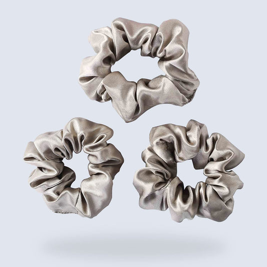 Zimasilk 100% Mulberry Silk Hair Scrunchies, Best For Women And Girls' Hair, 19 Momme Elastic Hair Bands For Ponytail Holder Gen