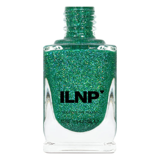 Ilnp Hide And Seek - Shamrock Green Holographic Sheer Jelly Nail Polish