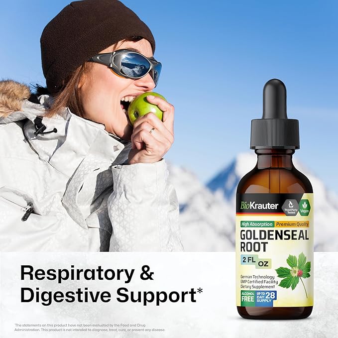BIO KRAUTER Goldenseal Tincture 2 Fl. Oz. & Echinacea Tincture 2 Fl. Oz.