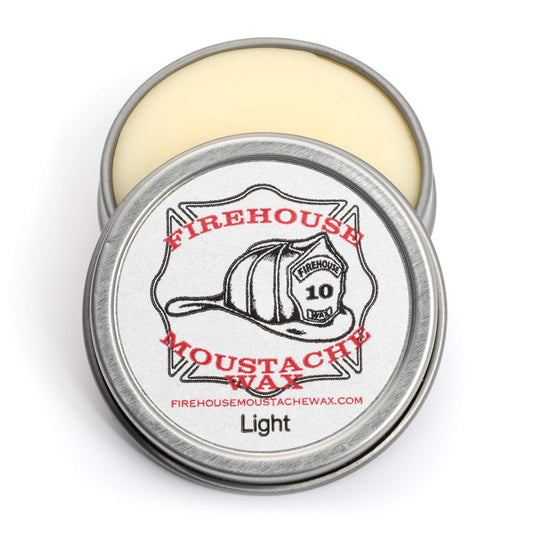 Firehouse Moustache Wax Light - For Beard & Mustache Shaping, Naturally Scented & Colored All-Weather Mustache & Beard Wax (1 Ou