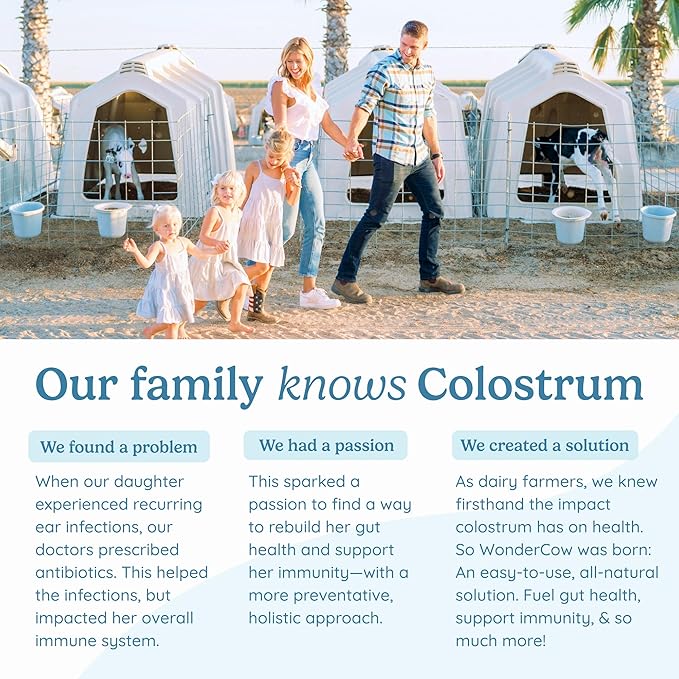 Colostrum Supplement Powder for Gut Health, Immune Support, Muscle Recovery & Wellness | Natural IgG Pure Whole Bovine Colostrum Superfood, Matcha, 60 Servings