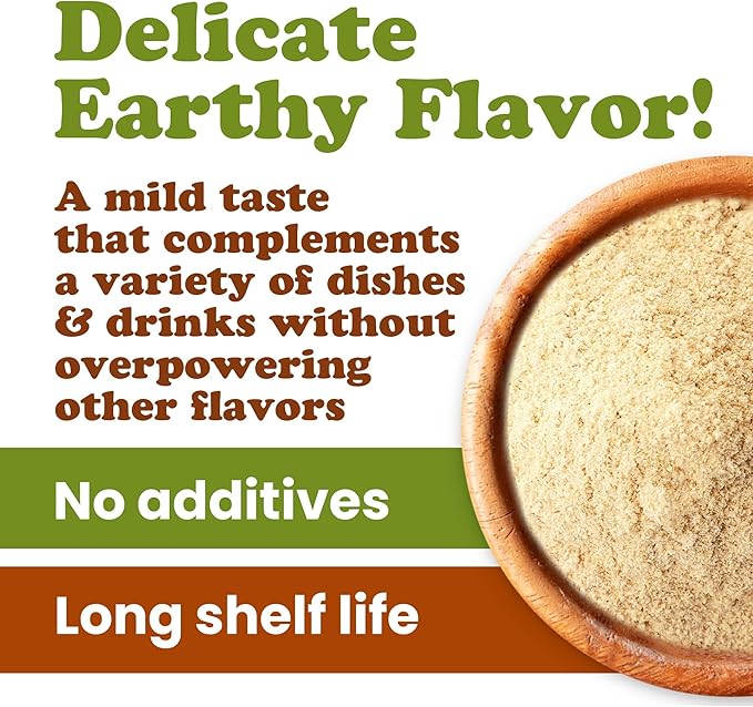 Food to Live - Organic Lion's Mane Mushroom Powder, 8 Ounces - Elevate Your Brain Wellness with Premium, Non-GMO, Natural, and Vegan Superfood to Better Focus