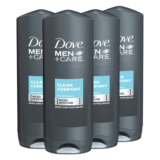 Dove Men + Care Body Wash And Face Wash For Healthier And Stronger Skin Care Clean Comfort Effectively Washes Away Bacteria Whil