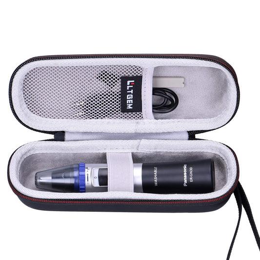 LTGEM EVA Hard Case for Panasonic Nose Hair Trimmer and Ear Hair Trimmer ER-GN30-K, Men's Wet/Dry Trimmer Cleaning System (Case