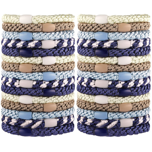 Hair Ties For Thick Hair, Funtopia 30 Pcs Hair Tie Bracelet Ponytail Holders, High Elastic Sports Hair Ties For Girls And Women