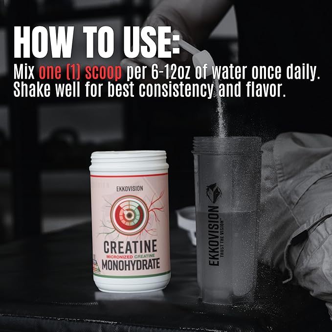 Creatine Monohydrate Powder, Micronized, Puckin' Blue Razz, Pre Workout & Post Workout Supplement for Men & Women, Energy Support, Easy to Mix in Shakes, Smoothies & Beverages, 100 Servings