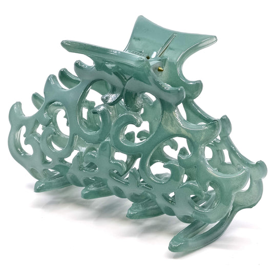Camila Paris Cp2403 French Hair Clip For Women, Large Green, Antique, Girls Hair Claw Clips Jaw Fashion Durable And Styling Hair