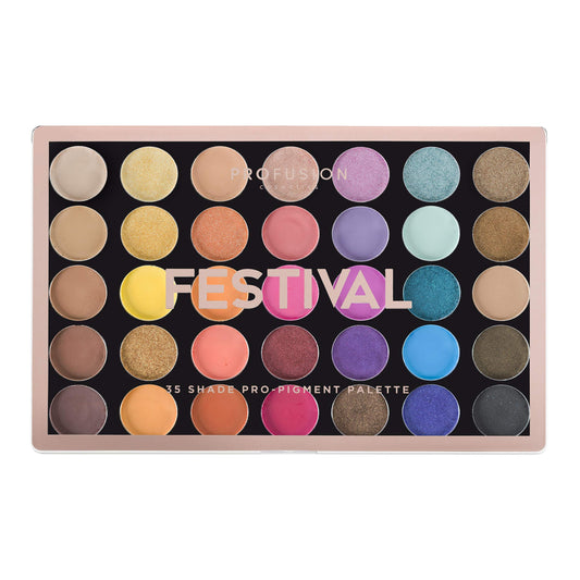 Profusion Cosmetics 35 Shade Eyeshadow Palette Collection - Ultra-Soft, Smooth And Skin-Friendly With Long Lasting Makeup Palett