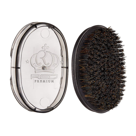 KISS Red Premium Pocket Wave Bow Wow Curved Palm Brush (Medium)