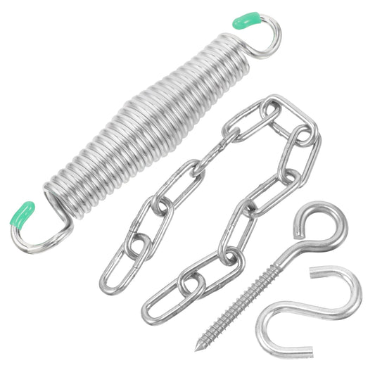 Nestingho 1Set Galvanized Iron Hammock Spring Kit For Hanging Chairs Plants Punching Bags Outdoor Supply Swing Fixing